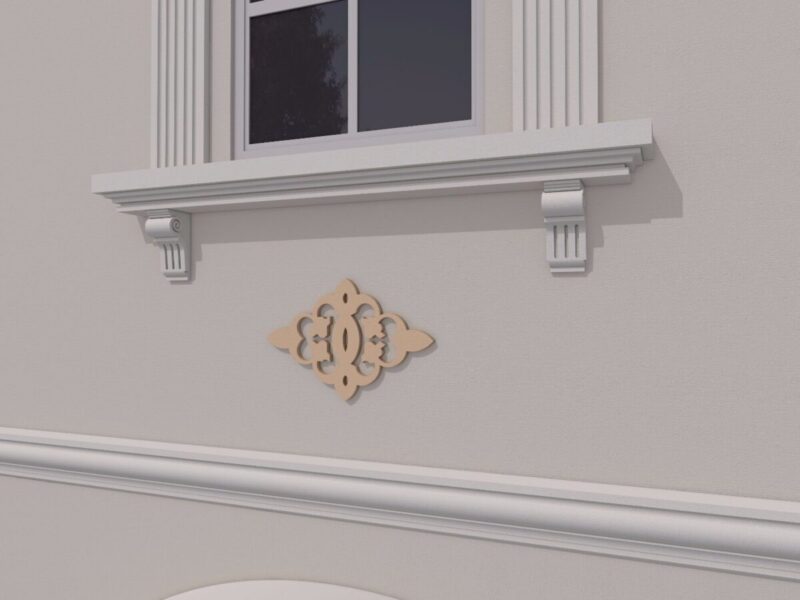 Ornament fatada FPADE06 500x330x40 mm - imagine 4