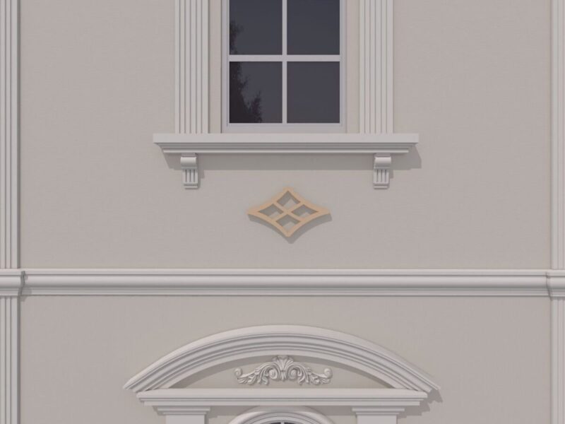 Ornament fatada FPADE09 500x400x40 mm - imagine 3