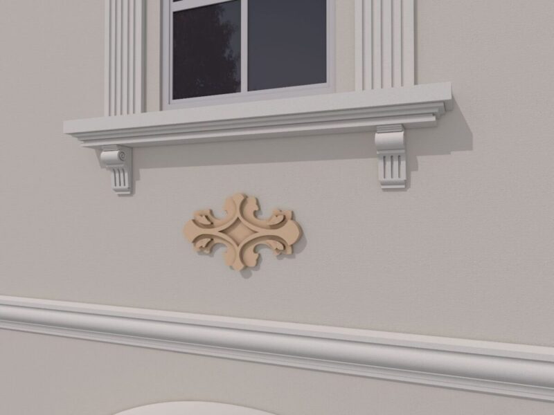 Ornament fatada FPADE13 600x400x40 mm - imagine 4