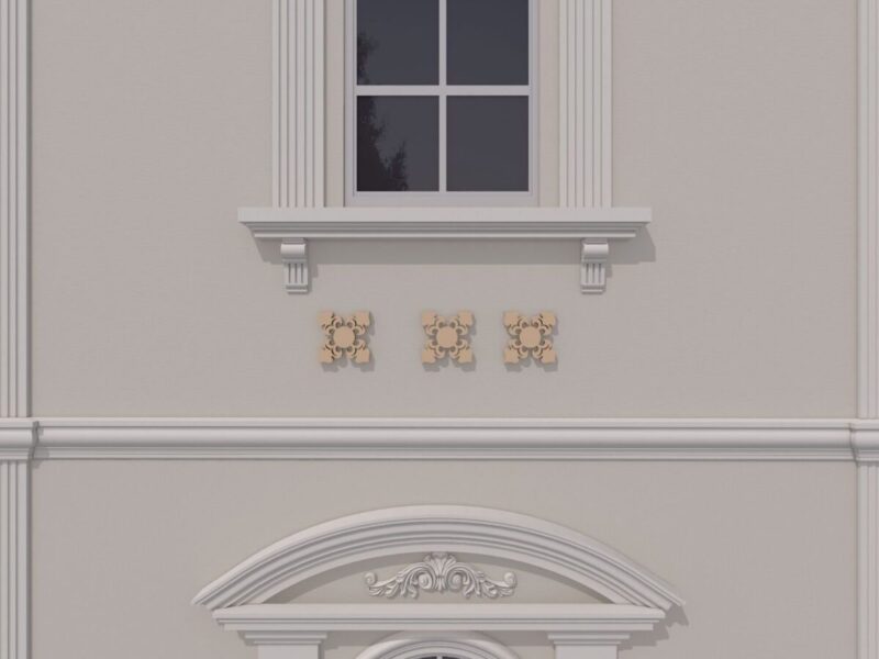 Ornament fatada FPADE14 500x500x40 mm - imagine 3