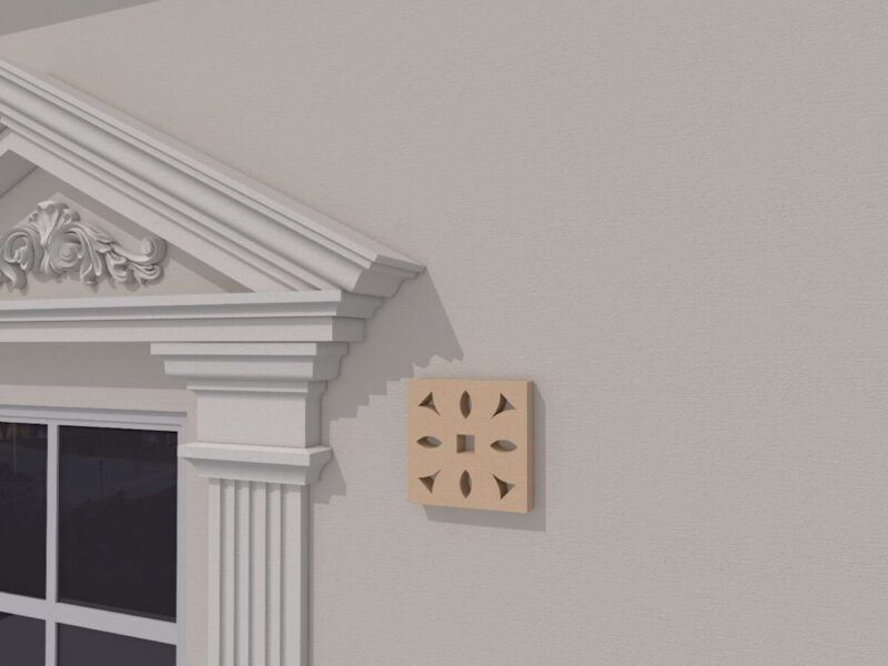 Ornament fatada FPADE15 200x200x40 mm - imagine 4