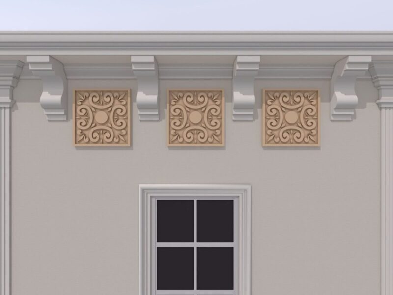 Ornament fatada FPADE18 400x400x40 mm - imagine 4