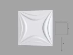 Panou decorativ 3D din poliuretan model LILIAC 600x600x 30 mm