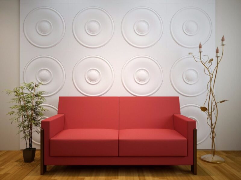 Panou decorativ 3D din poliuretan model MUSICA 600x600x25 mm - imagine 3