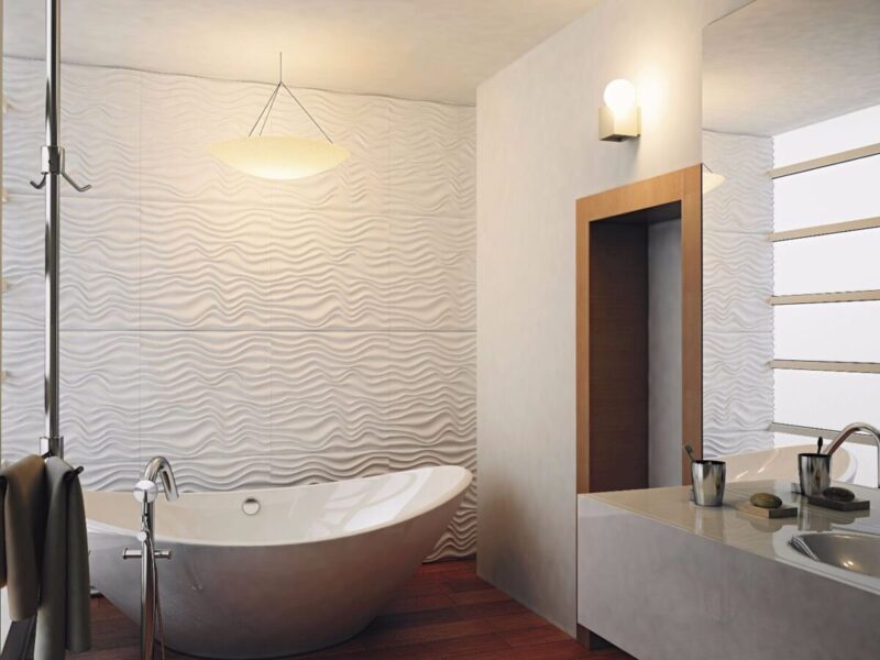 Panou decorativ 3D din poliuretan model RIDA 600x600x10 mm - imagine 4