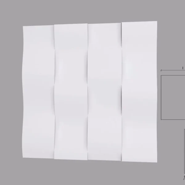 Panou decorativ 3D din poliuretan model STATERA 600x600x23 mm