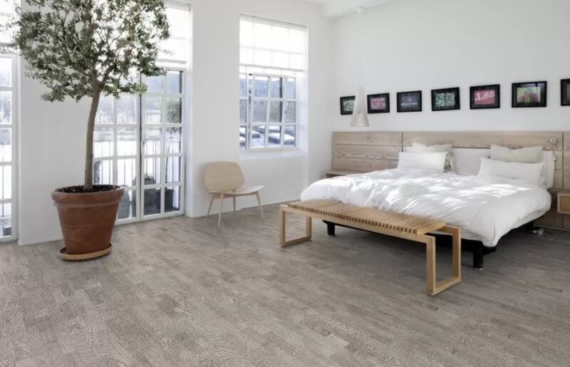 Parchet triplu stratificat stejar gri Concrete Grey, Country, Urban Soul, Karelia, 14x188x2266mm