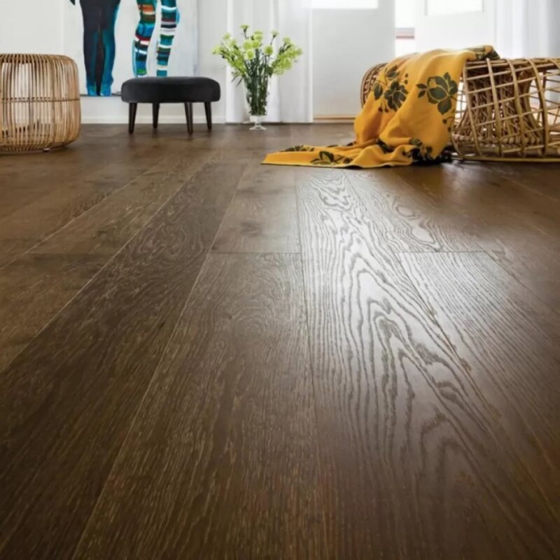 Parchet Karelia OAK STORY 138 CINDER DARK Country 14x138x1116mm - imagine 2
