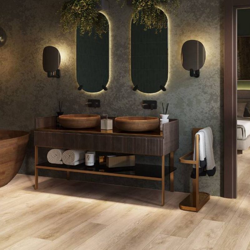 Parchet SPC, stejar bej, 5 mm, Barlinek Flax Oak Next Step, 228.6x5x1523 mm
