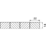 Parchet industrial stejar masiv 250x22x14 mm calitate A