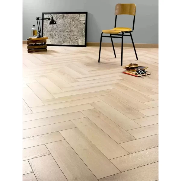 Parchet laminat Alsapan clasa trafic AC6 bizotat 4V 5G Click Jefferson Herringbone 435 - 12mm