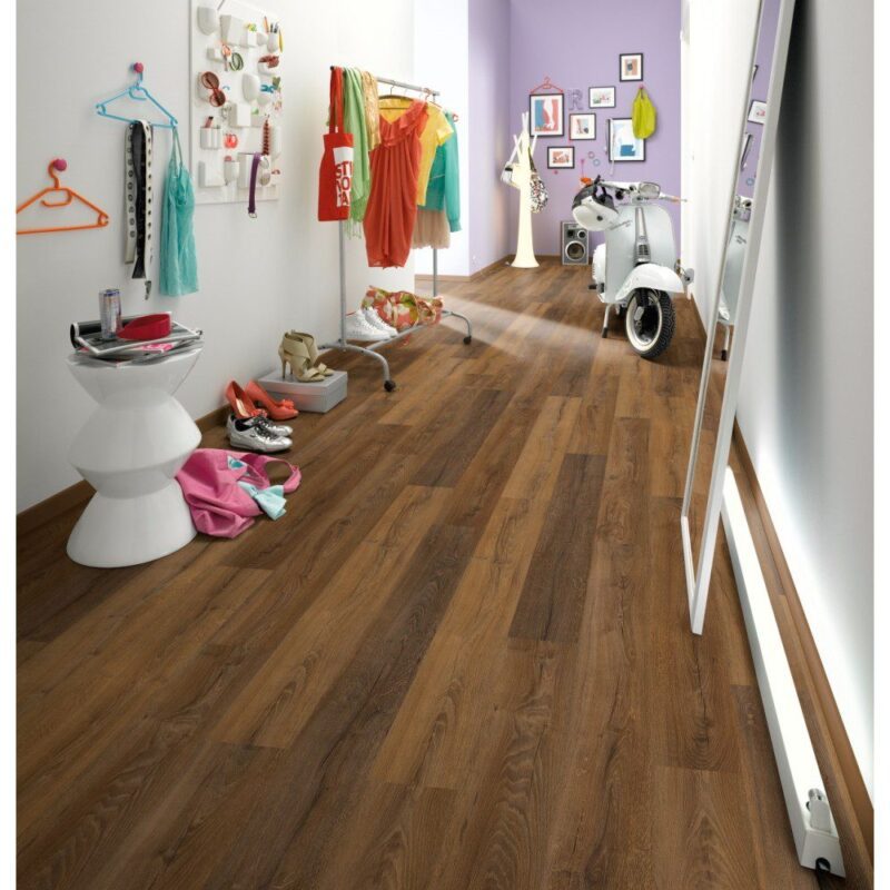 Parchet laminat EGGER Stejar Livingston tabac EBL030 clasa 31 1292 x 193 mm - imagine 2