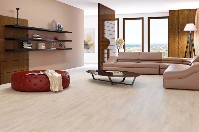Parchet stratificat Barlinek Cappuccino Molti stejar lac mat crem 3WG000642 2.2 m x 207 mm x 14 mm