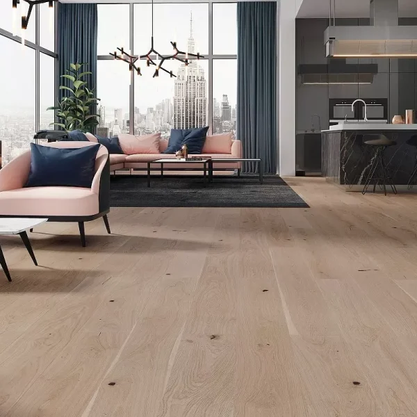 Parchet stratificat Barlinek Delight stejar lac mat alb deschis 1WG000801 2.2 m x 207 mm x 14 mm