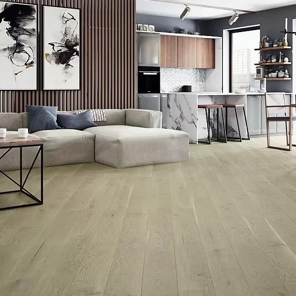 Parchet stratificat Barlinek Nude Grande stejar lac mat afumat maro 1WG000672 2.2 m x 180 mm x 14 mm