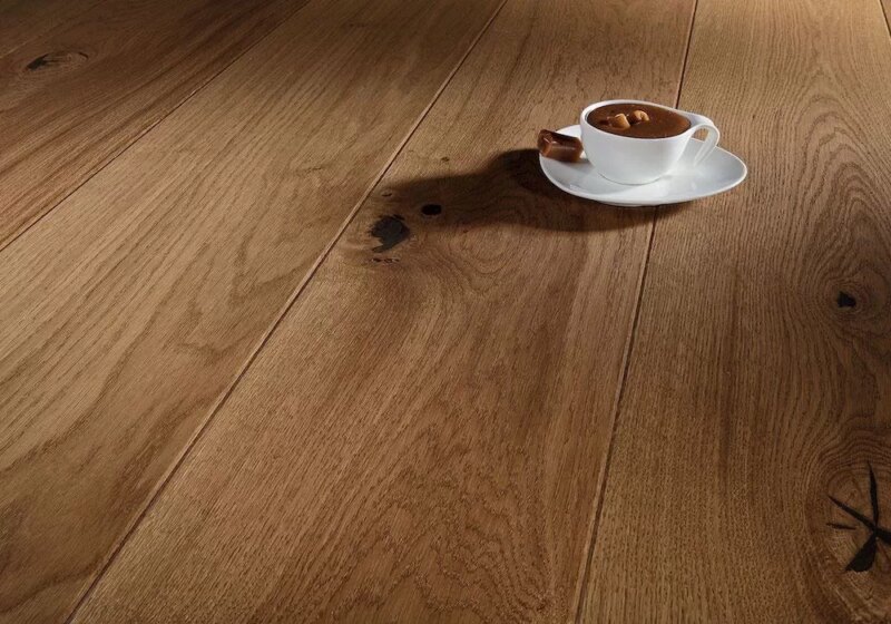 Parchet stratificat Barlinek Toffee Grande stejar ox4 uleiat maro 1WG000631 2.2 m x 180 mm x 14 mm