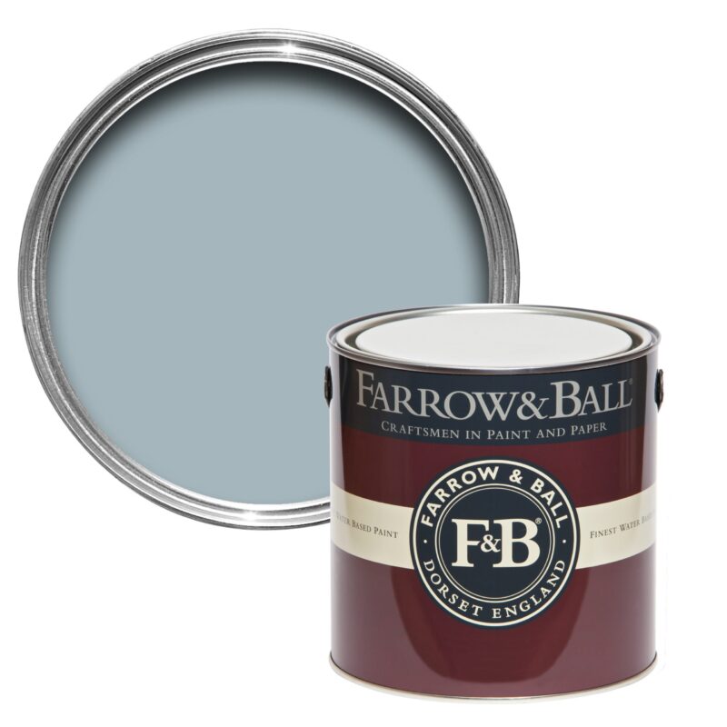 Vopsea albastra satinata 40 la suta luciu pentru interior Farrow and Ball Modern Eggshell Parma Gray No. 27 5 Litri - imagine 2