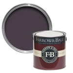 Vopsea violet mata 7 la suta luciu pentru interior Farrow and Ball Mostra Pelt No. 254 100 ml
