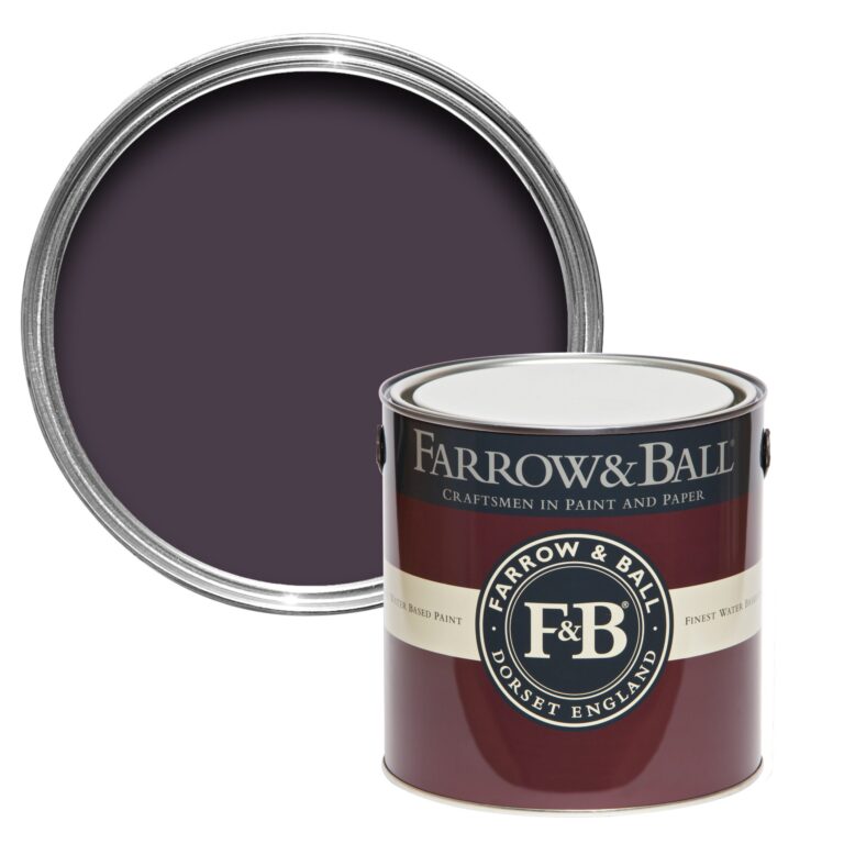 Vopsea violet mata 7 la suta luciu pentru interior Farrow and Ball Mostra Pelt No. 254 100 ml