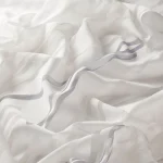 Perdele model grafic alb gri poliester printat Gardisette 295 cm