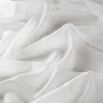 Perdele model grafic alb maro din poliester Jupiter Gardisette, 300cm