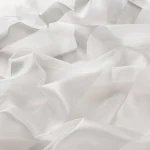 Perdele model in dungi alb argintiu din poliester Marquisette Gloss Gardisette latime material 300 cm