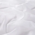 Perdele model in dungi alb din poliester Fee Gardisette latime material 300 cm