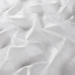 Perdele dungi alb, poliester organza, protecție solară, Joyce White, Gardisette, 300 cm
