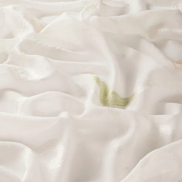Perdele model ornamental crem verde, poliester, Alegra Gardisette, 280 cm