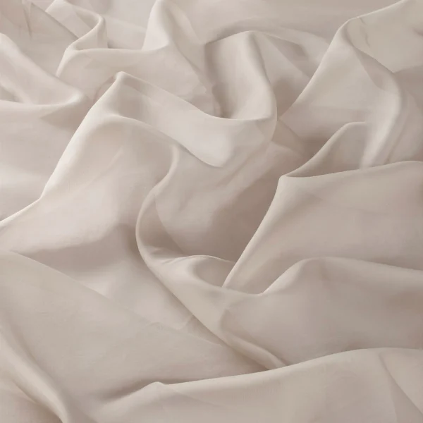 Perdele model uni maro din poliester voal Cora 300 Vol. 2 Gardisette latime material 300 cm