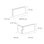Piatra decorativa din beton tip placa Stegu Madera 01 0.49 mp cutie