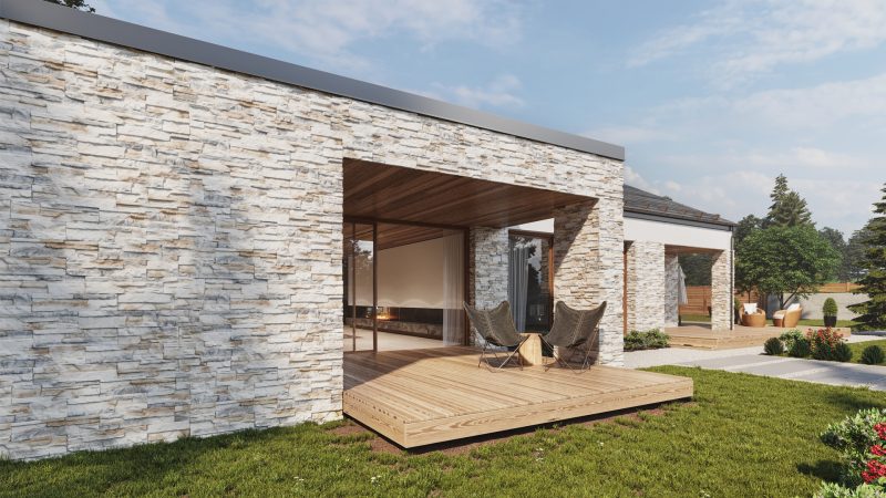 Piatra decorativa din beton tip coltar Stegu Nepal 01 0.43 mp cutie - imagine 3