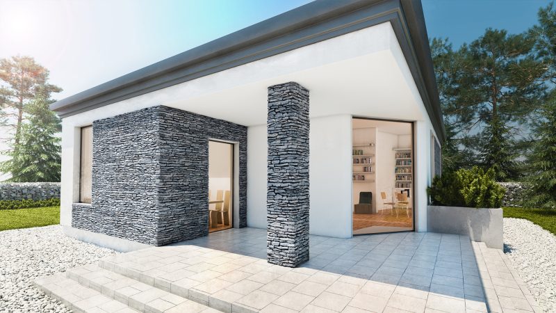 Piatra decorativa din beton tip placa Stegu California 2 0.5 mp cutie - imagine 3