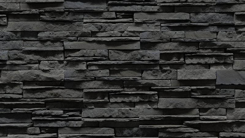 Piatra decorativa din beton tip caramida aparenta neagra Stegu Congo 1 - imagine 2
