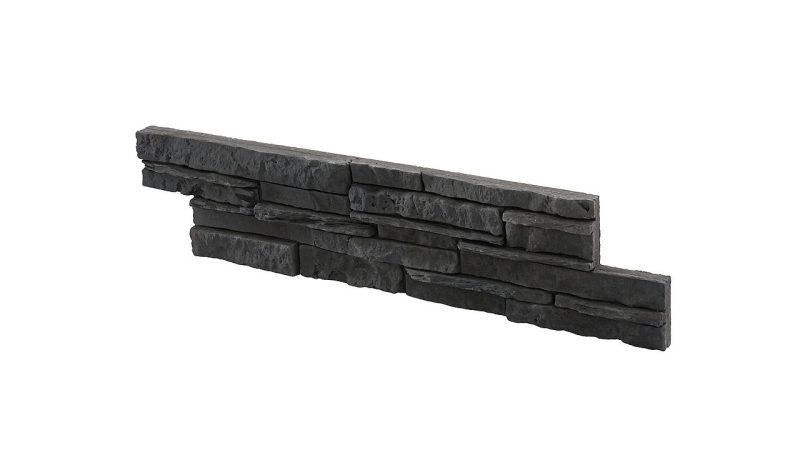 Piatra decorativa din beton tip caramida aparenta neagra Stegu Congo 1 - imagine 4