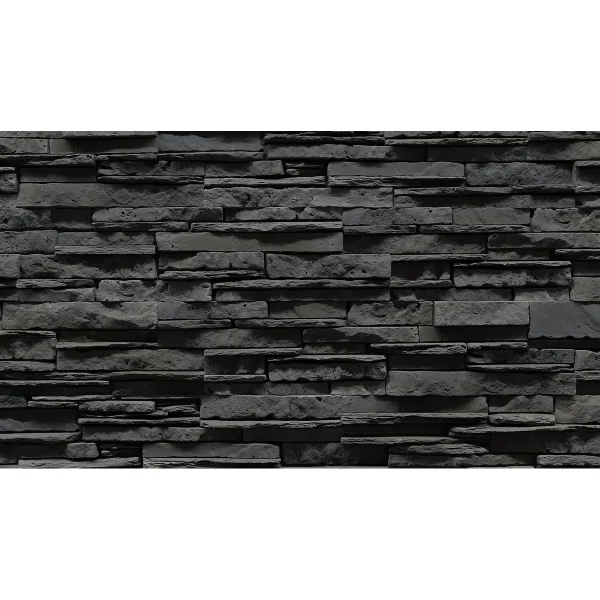 Piatra decorativa din beton tip caramida aparenta neagra Stegu Congo 1
