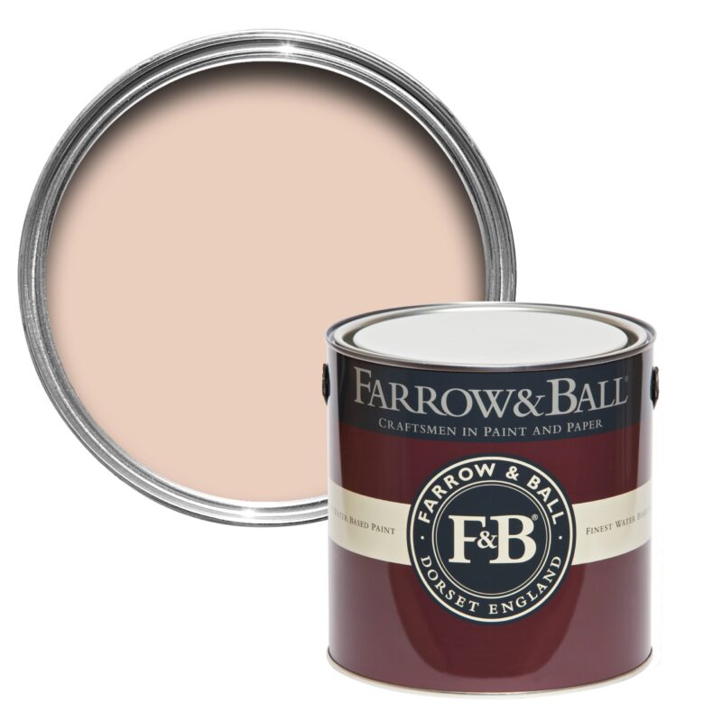 Vopsea roz lucioasa 95 la suta luciu pentru interior exterior Farrow and Ball Full Gloss Pink Ground No. 202 750 ml - imagine 2