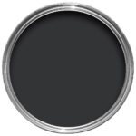 Vopsea neagra satinata 20 la suta luciu pentru interior Farrow and Ball Estate Eggshell Pitch Black No. 256 750 ml