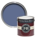 Vopsea albastra mata 2 la suta luciu pentru interior Farrow and Ball Estate Emulsion Pitch Blue No. 220 2.5 Litri