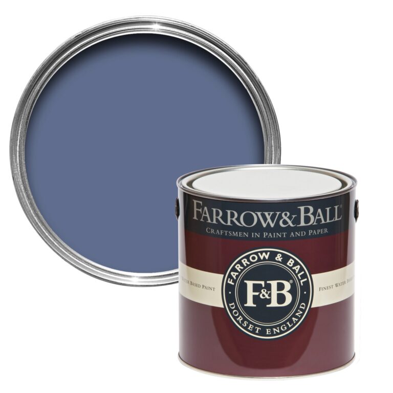 Vopsea albastra mata 7 la suta luciu pentru interior Farrow and Ball Mostra Pitch Blue No. 220 100 ml