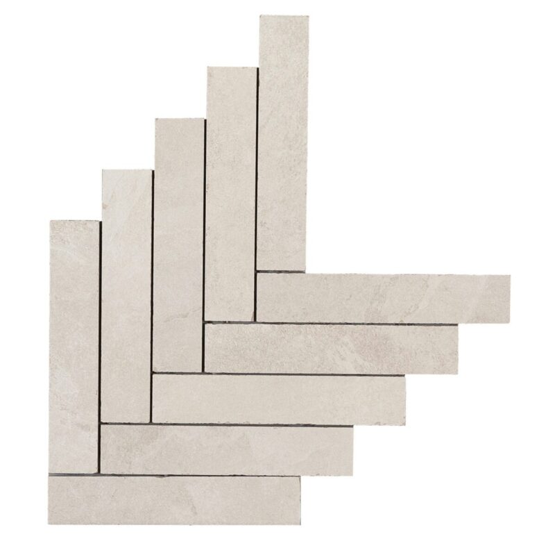 Placa decorativa Marazzi Ardesia Bianco Mosaico Freccia 44.9X61.6 cm M0CV - imagine 2