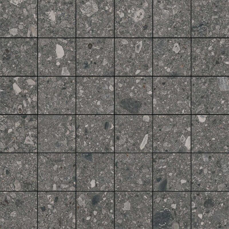 Placa decorativa Marazzi Ceppo Di Gré Mosaico Antracite 30X30 cm M0NP