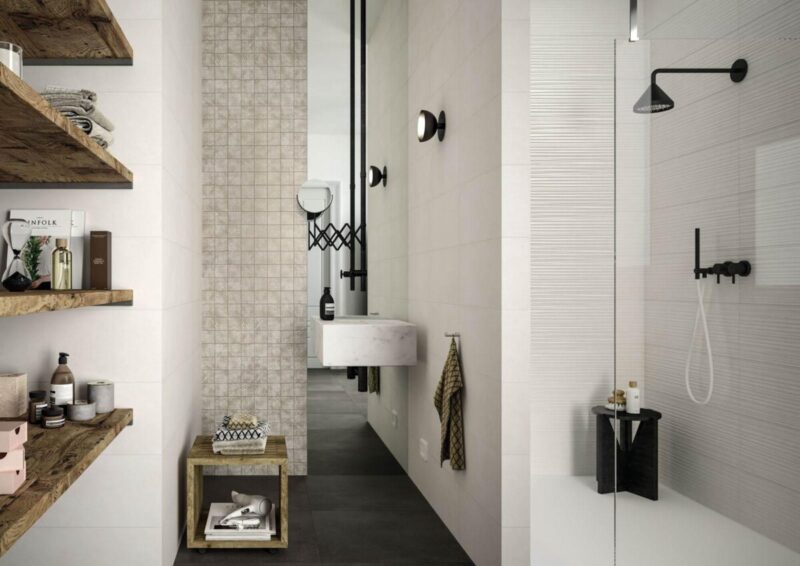 Placa decorativa Marazzi Chalk Butter Decoro Origami 25X76 cm M02R - imagine 3