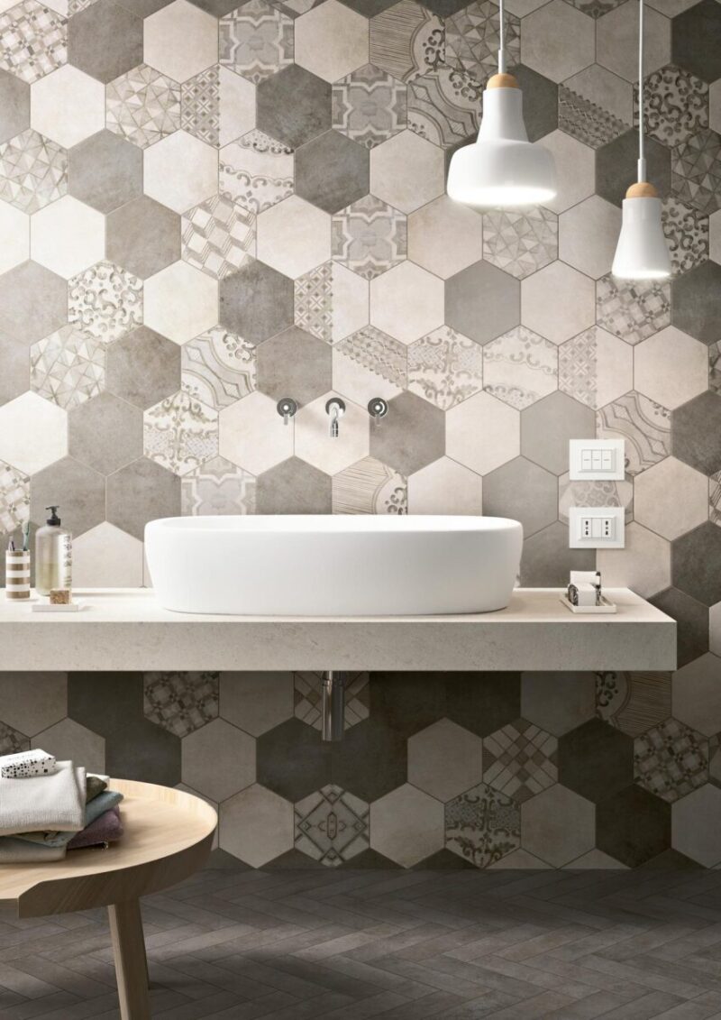 Placa decorativa Marazzi Clays Decoro Cementine Freddo 21X18.2 cm MM7Z - imagine 3
