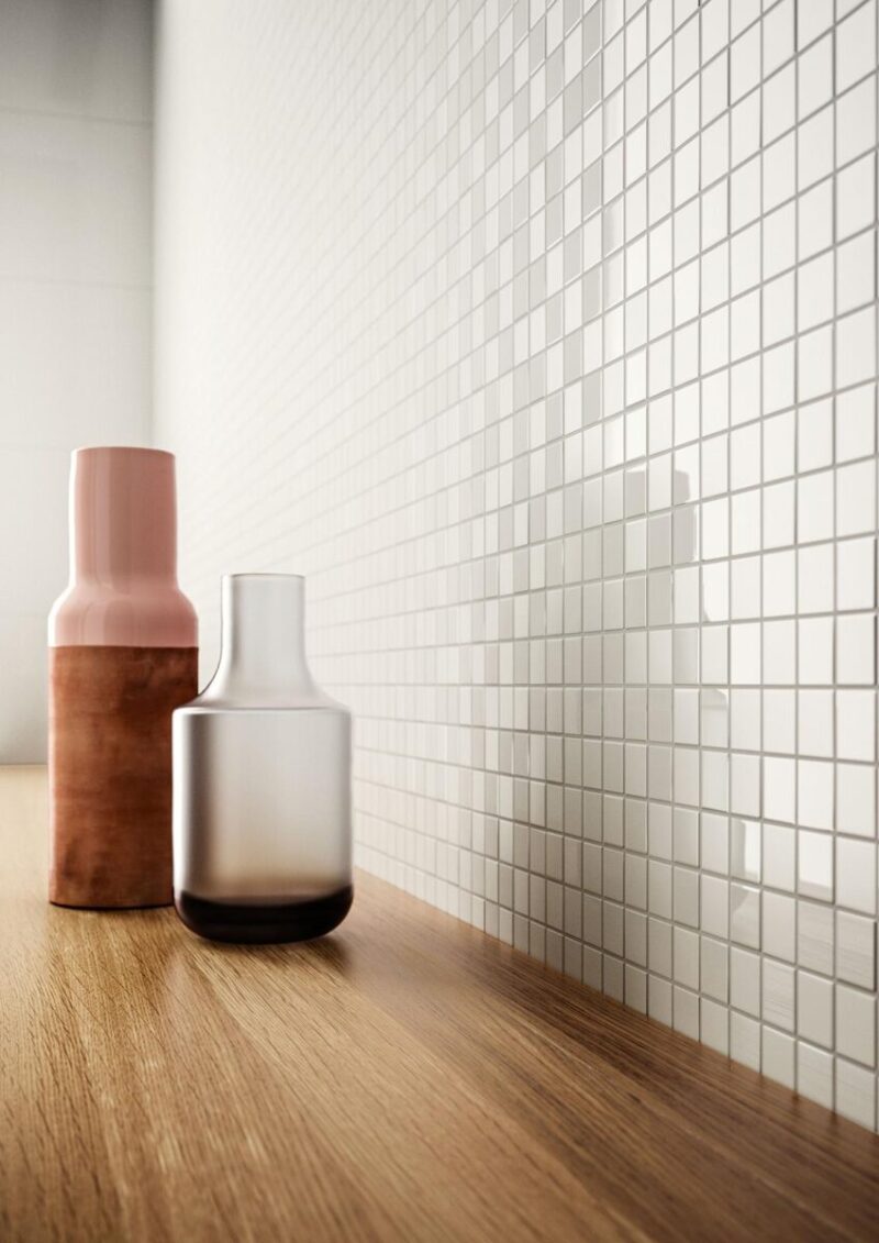Placa decorativa Marazzi Color Code Mosaico Bianco 30X30 cm M01D - imagine 3