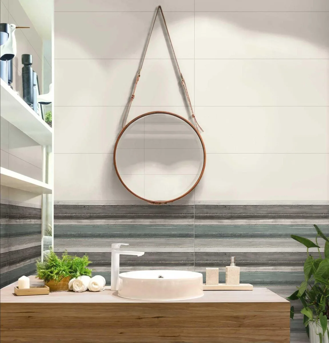 Placa decorativa Marazzi Colorplay Decoro Brush Cream 30X90 cm M4Q4