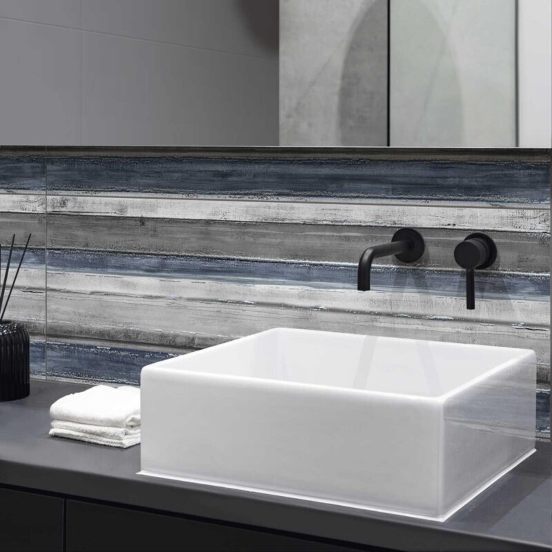 Placa decorativa Marazzi Colorplay Decoro Brush White 30X90 cm M4Q5 - imagine 3