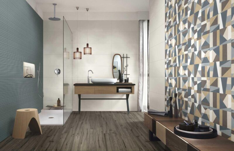 Placa decorativa Marazzi Colorplay Decoro Tiles Cream 30X90 cm M4K1