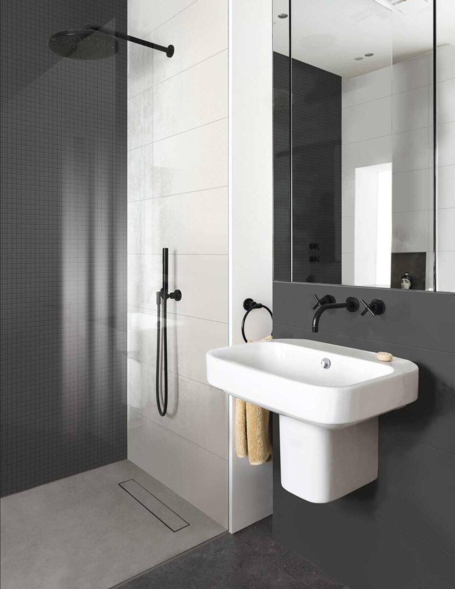 Placa decorativa mozaic Anthracite, baie, gri, 30X30 cm, Marazzi Colorplay