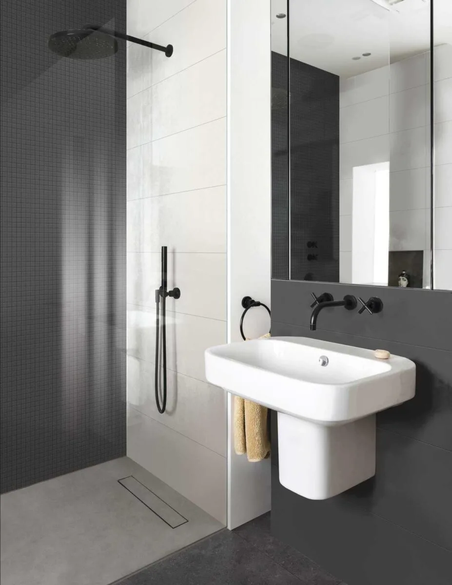 Placa decorativa mozaic Anthracite, baie, gri, 30X30 cm, Marazzi Colorplay